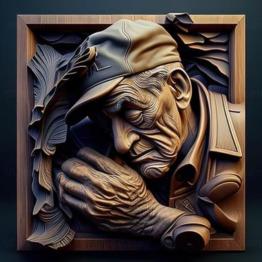 3D model Robert William Wood American artist (STL)